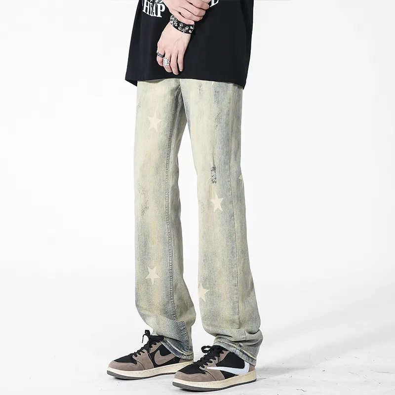 LIGHTNING MONSTER Jeans Unisex Yellow Mud-5