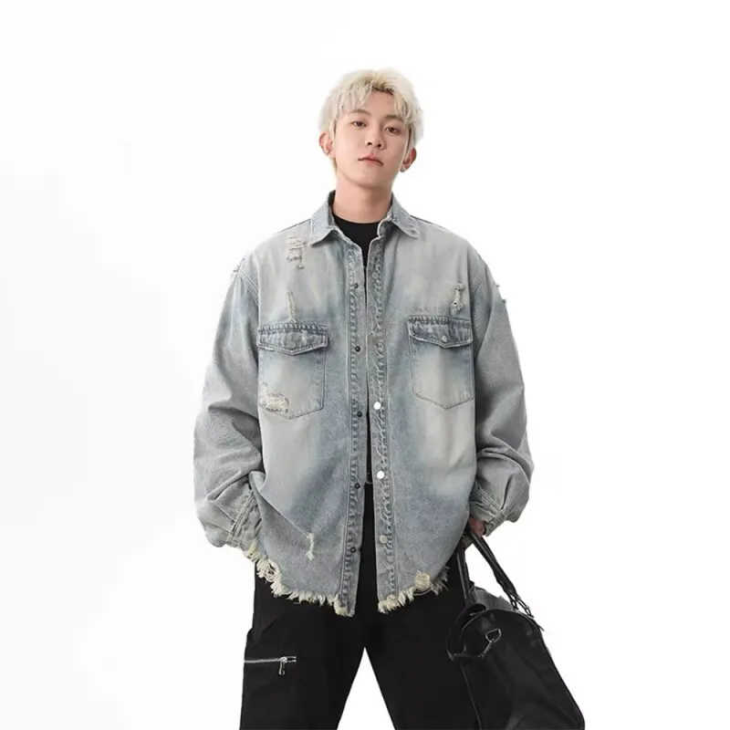 LIGHTNING MONSTER Denim Jacket Unisex Blue-2