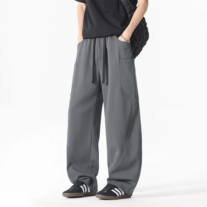 LIGHTNING MONSTER Casual Pants Unisex Solid Color-7