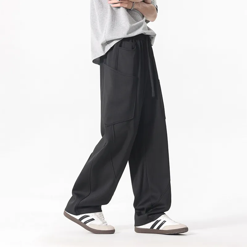 LIGHTNING MONSTER Casual Pants Unisex Solid Color-2