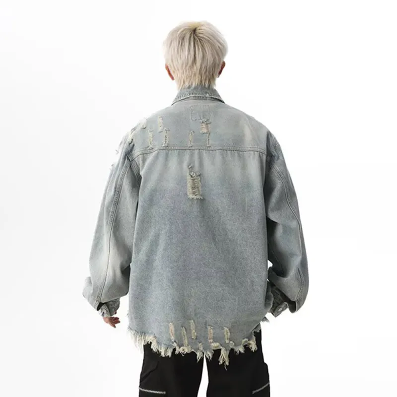 LIGHTNING MONSTER Denim Jacket Unisex Blue-4