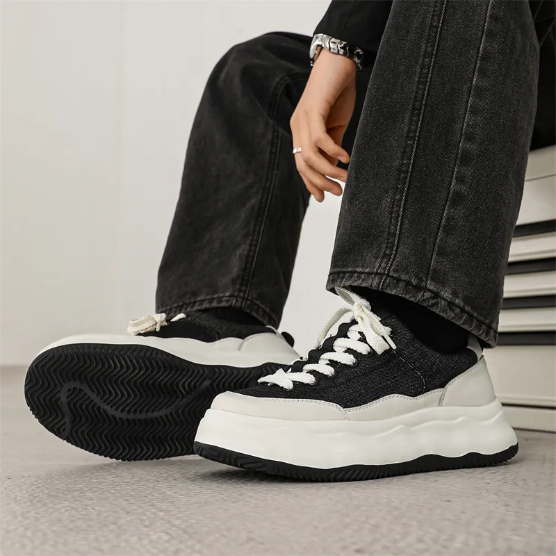 KUNGFUDEER Thread Line Collection Anti Slip Wear Resistant Low Top Skateboard Shoes Men's-3