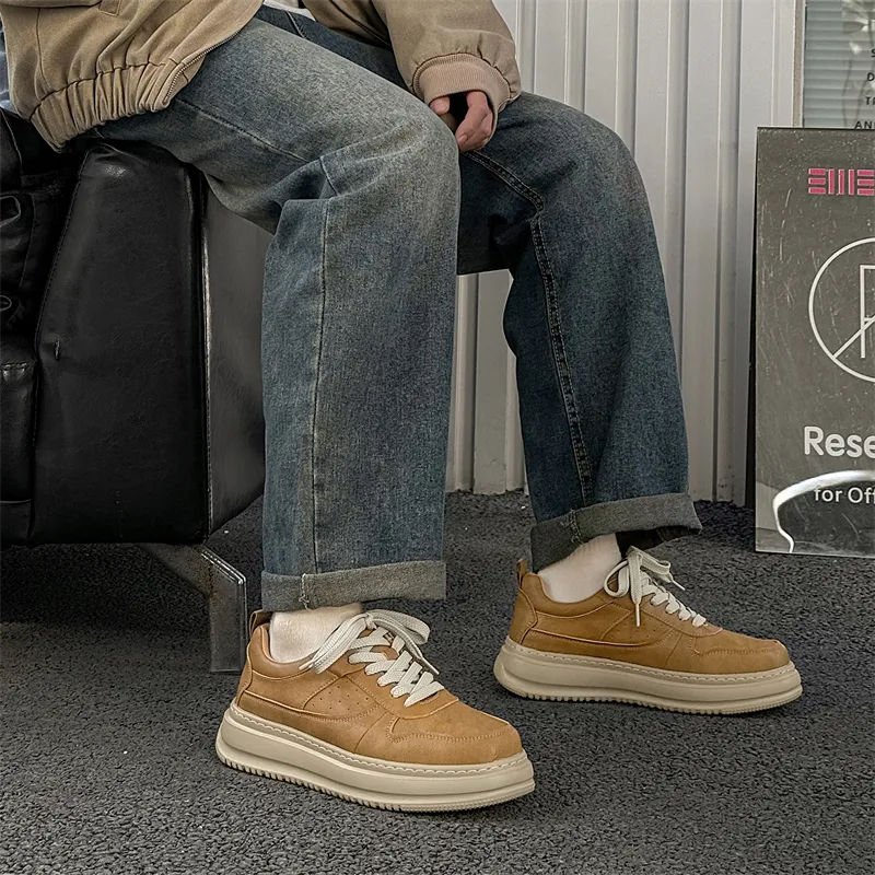 KUNGFUDEER Thread Line Collection Anti-Slip Wear-Resistant Low-Top Skateboard Shoes Men's-8