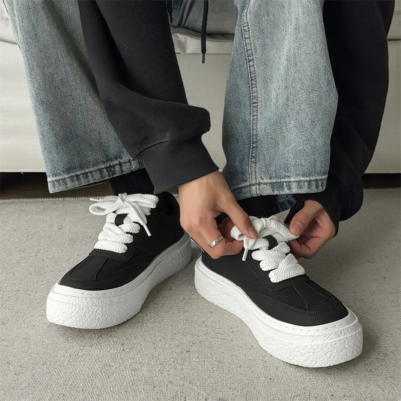 KUNGFUDEER Thread Line Collection Anti Slip Wear Resistant Low Top Skateboard Shoes Unisex-5