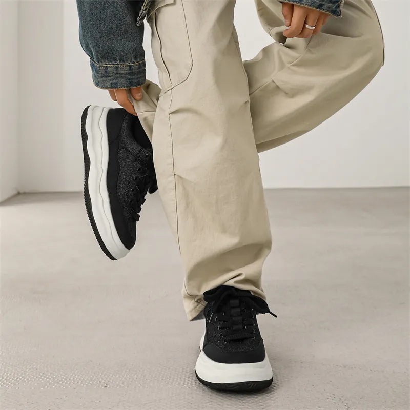 KUNGFUDEER Thread Line Collection Anti Slip Wear Resistant Low Top Skateboard Shoes Men's-7
