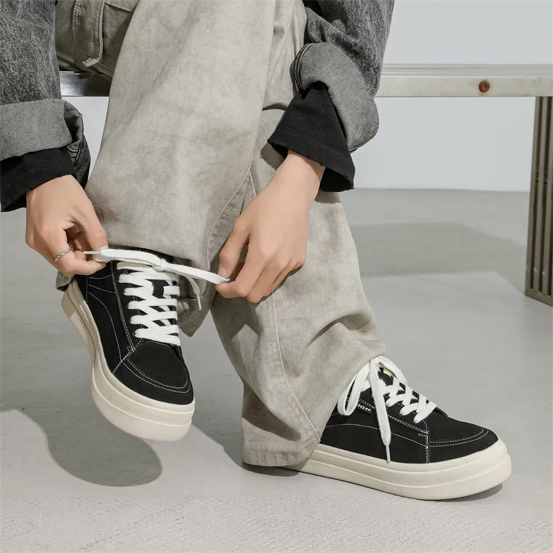 KUNGFUDEER Thread Line Collection Anti Slip Wear Resistant Low Top Skateboard Shoes Unisex-2