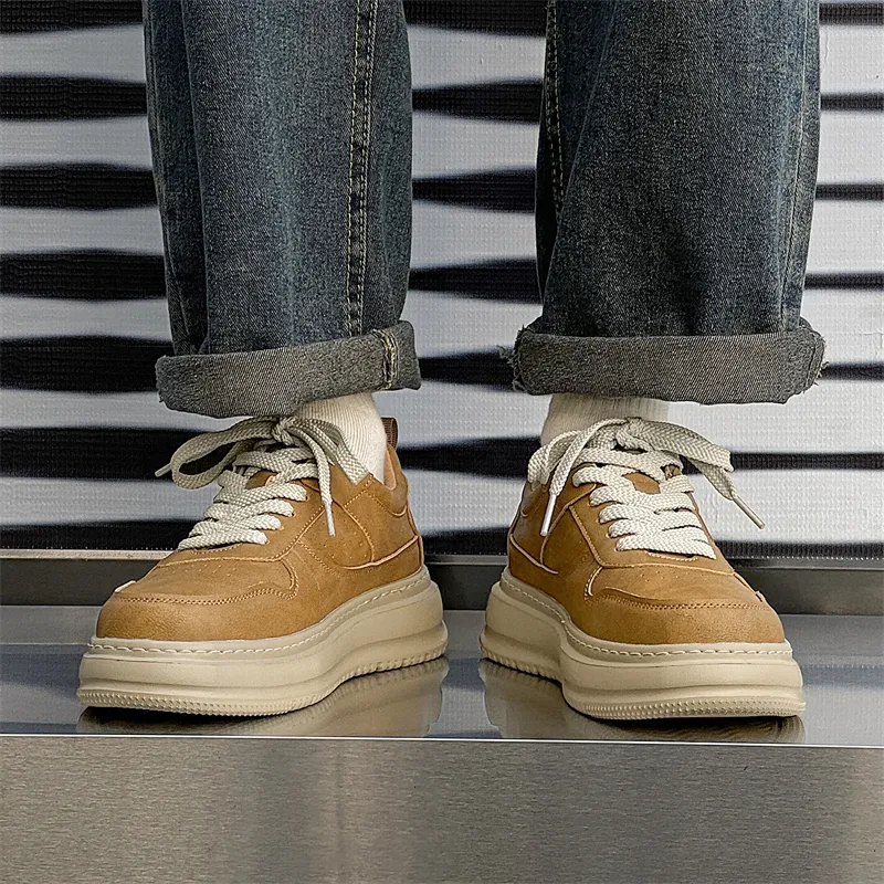KUNGFUDEER Thread Line Collection Anti-Slip Wear-Resistant Low-Top Skateboard Shoes Men's-7