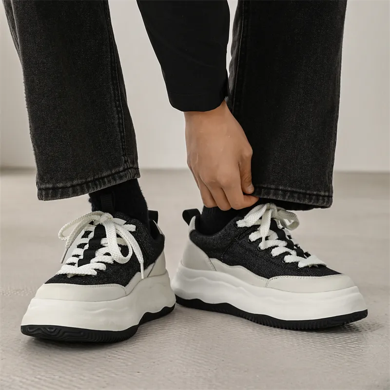 KUNGFUDEER Thread Line Collection Anti Slip Wear Resistant Low Top Skateboard Shoes Men's-2