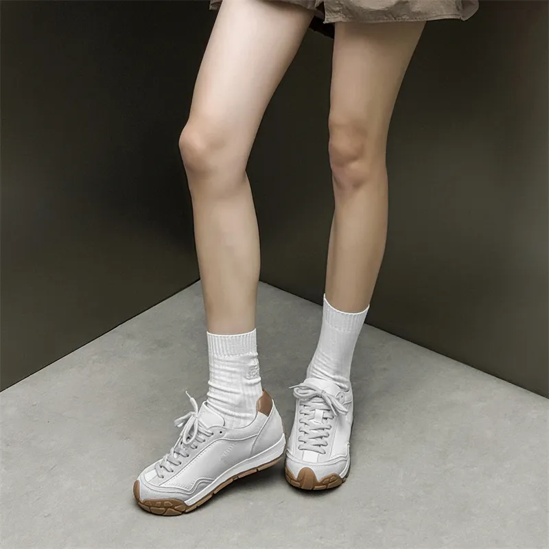 KUNGFUDEER Thread Line Collection Low Top Casual Shoes Unisex White-3