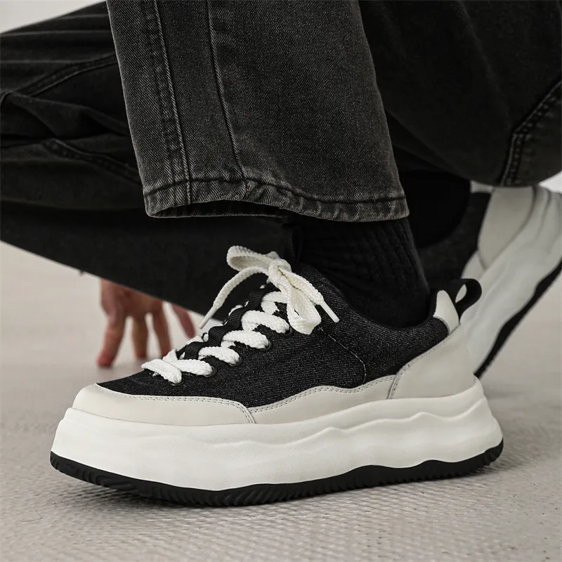 KUNGFUDEER Thread Line Collection Anti Slip Wear Resistant Low Top Skateboard Shoes Men's-1
