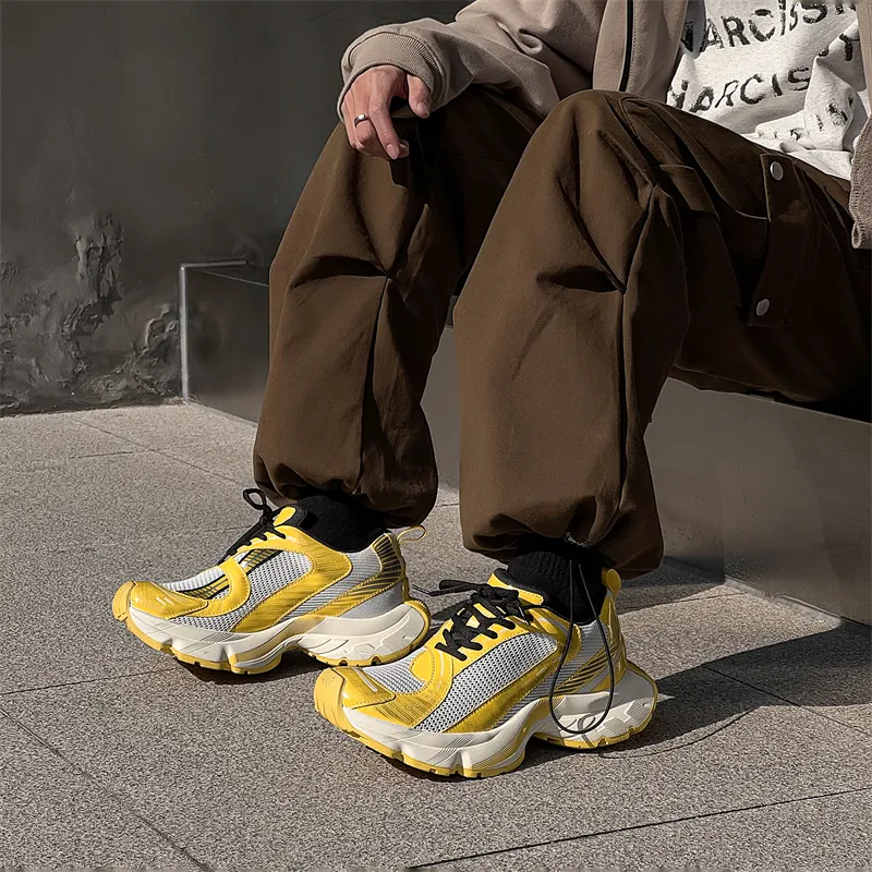 KUNGFUDEER Freedom Defined Low-Top Chunky Sneakers Men's-7