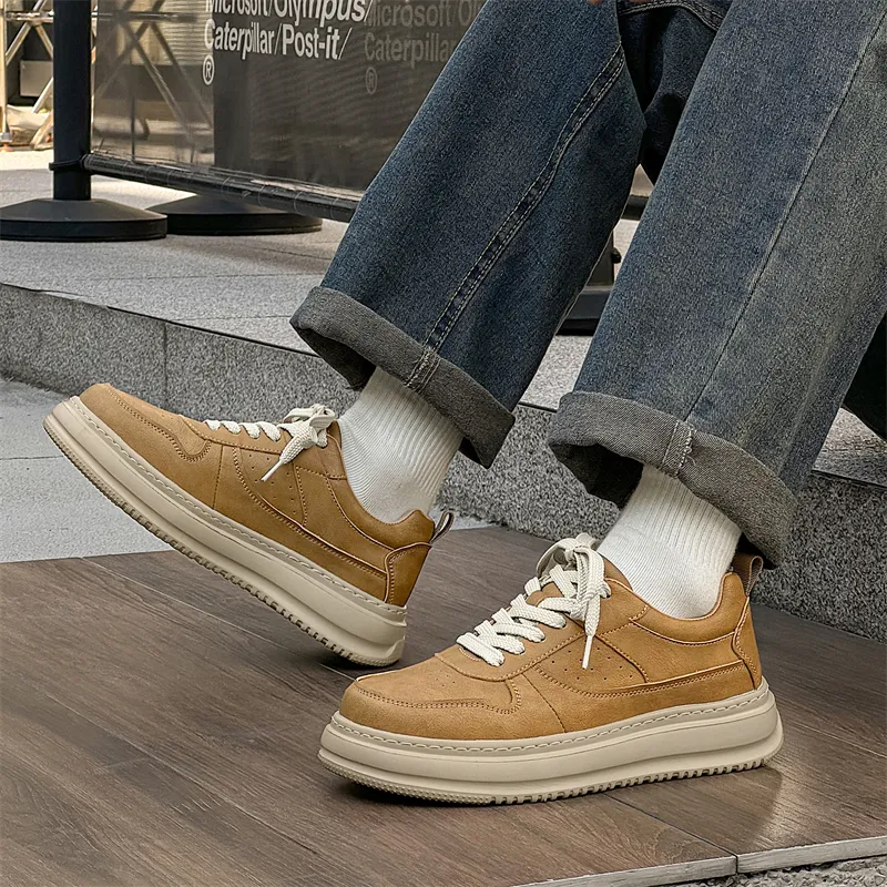 KUNGFUDEER Thread Line Collection Anti-Slip Wear-Resistant Low-Top Skateboard Shoes Men's-6