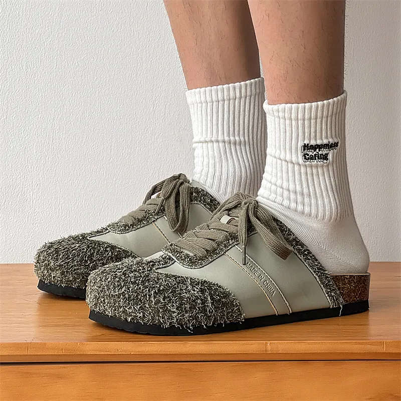 KUNGFUDEER Rubber Sole Slip Resistant Closed Toe Slippers Unisex-10