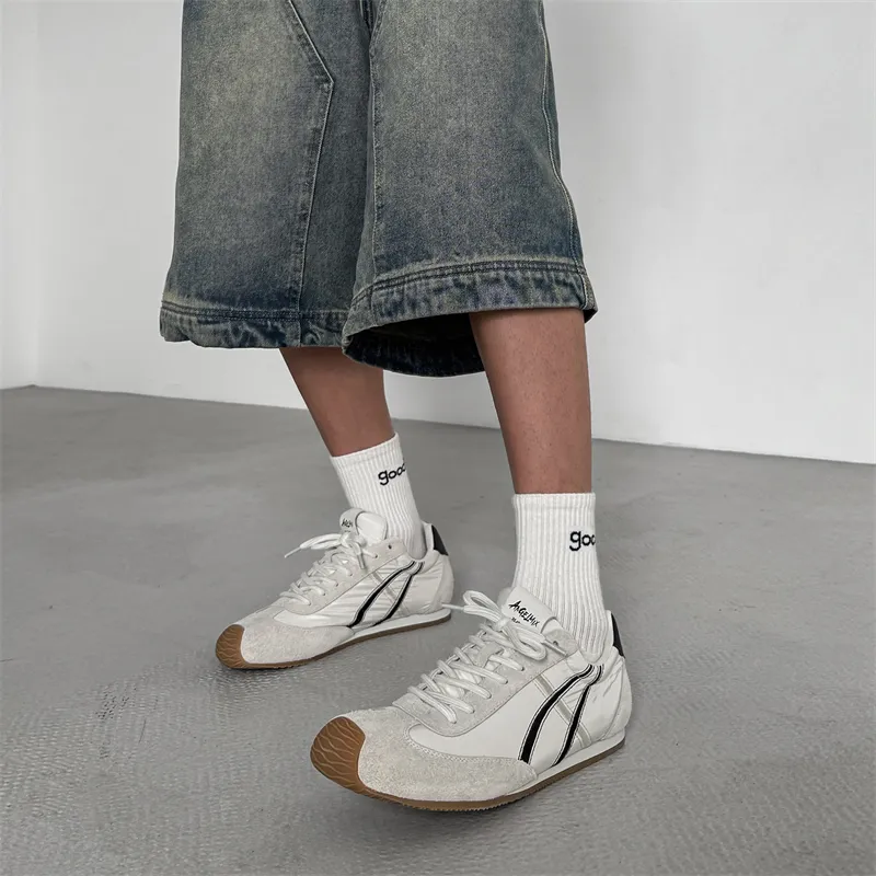 KUNGFUDEER Freestyle Definition Canvas Shoes Unisex White Gray-3