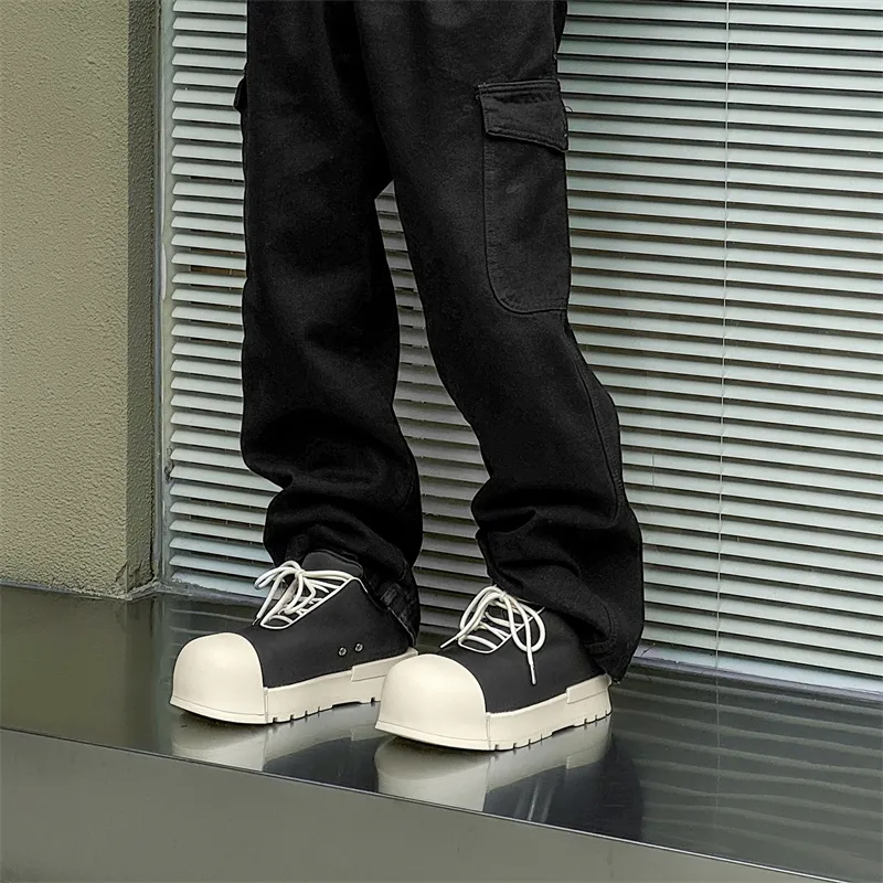 KUNGFUDEER Dimensional Player Slip Resistant Low Top Casual Shoes Unisex Black-4