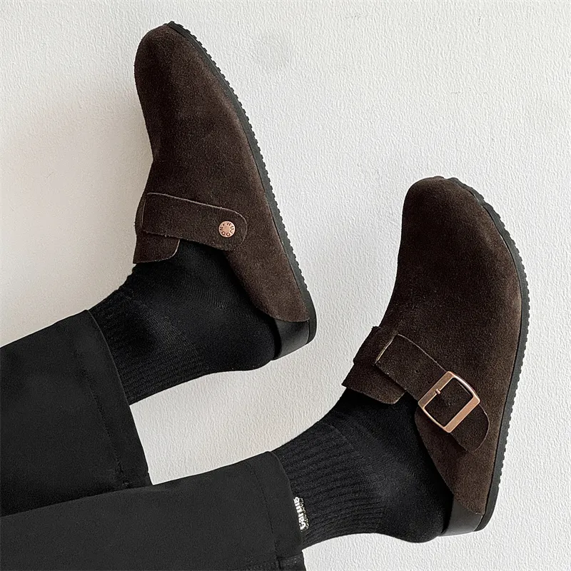 KUNGFUDEER Rubber Sole Abrasion Resistant Slip Resistant Closed Toe Slippers Men's-9