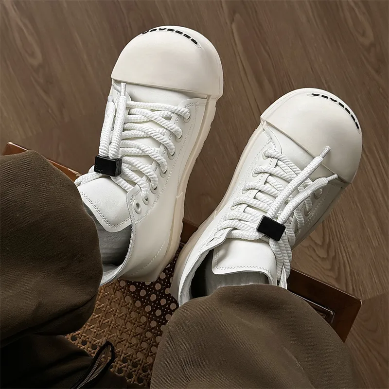 KUNGFUDEER Slip Resistant Height Increasing High Top Casual Shoes Unisex-3