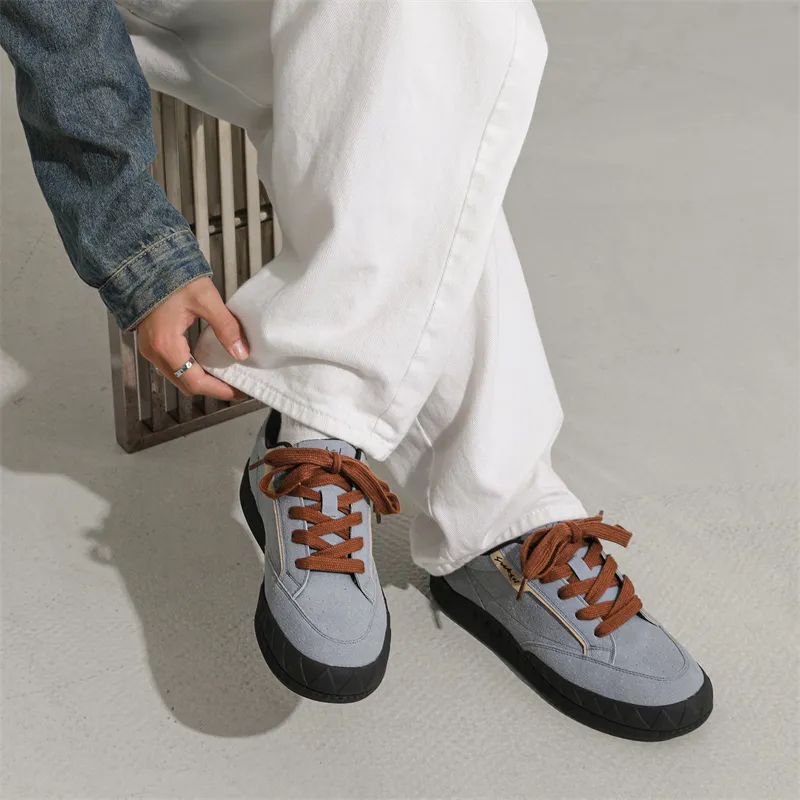 KUNGFUDEER Bubbles Macaron Anti Slip Wear Resistant Low Top Skateboard Shoes Unisex Blue-3