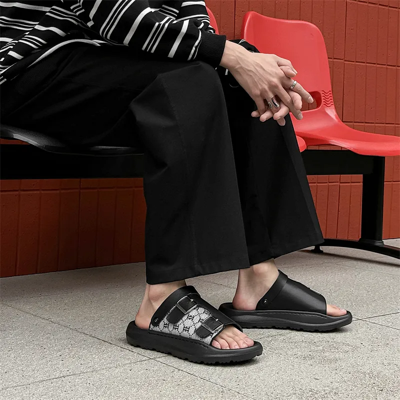 KUNGFUDEER Slide Slippers Men's-9