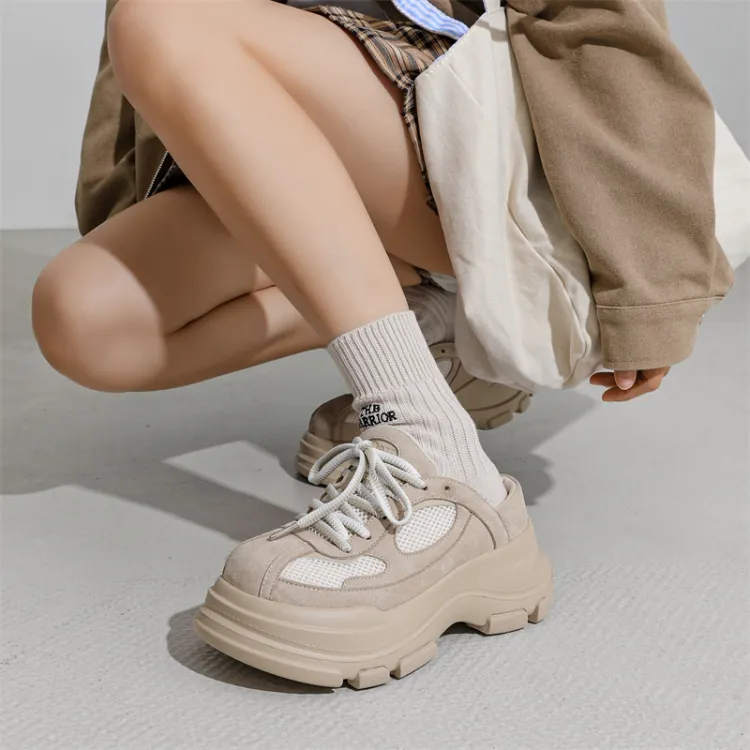 molly goddard two-tone platform shoe