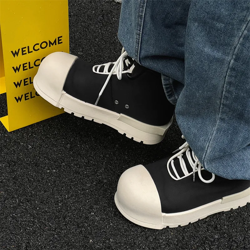 KUNGFUDEER Ankle Boots Unisex Black-4