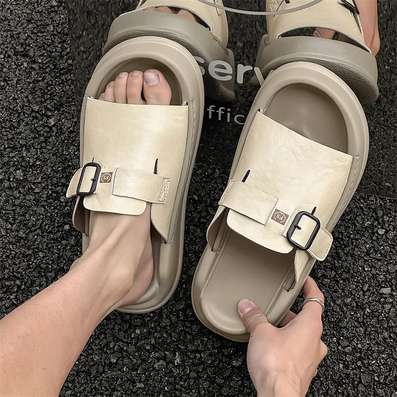 KUNGFUDEER Slide Slippers Men's-1