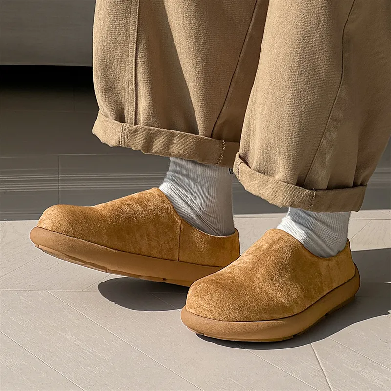 KUNGFUDEER Rubber Sole Abrasion Resistant Slip Resistant Wrap toe Slippers Unisex-4