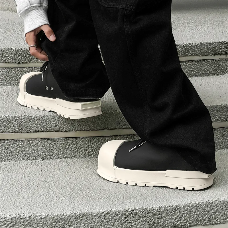 KUNGFUDEER Cool Play Collection Slip-Resistant Low-Top Casual Shoes Unisex Black White-4