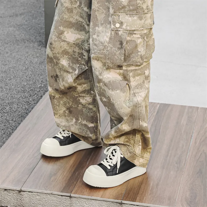KUNGFUDEER Thread Line Collection Anti Slip Wear Resistant Low Top Skateboard Shoes Unisex-2