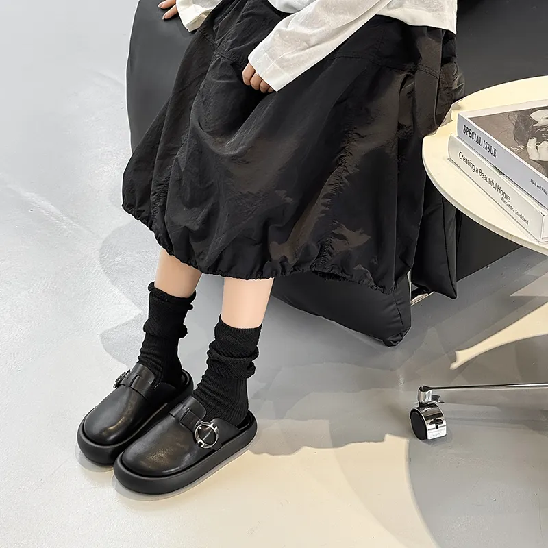 KUNGFUDEER Rubber Sole Closed Toe Slippers Unisex-4