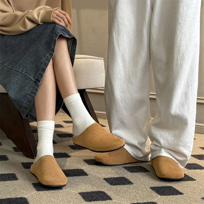 KUNGFUDEER Abrasion Resistant Slip Resistant Wrap toe Slippers Unisex-1