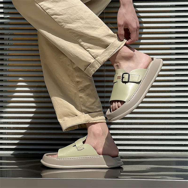 KUNGFUDEER Slide Slippers Men's-14