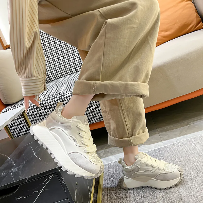 KEJIANNI Anti Slip Wear Resistant Low Top Casual Shoes Women's-5