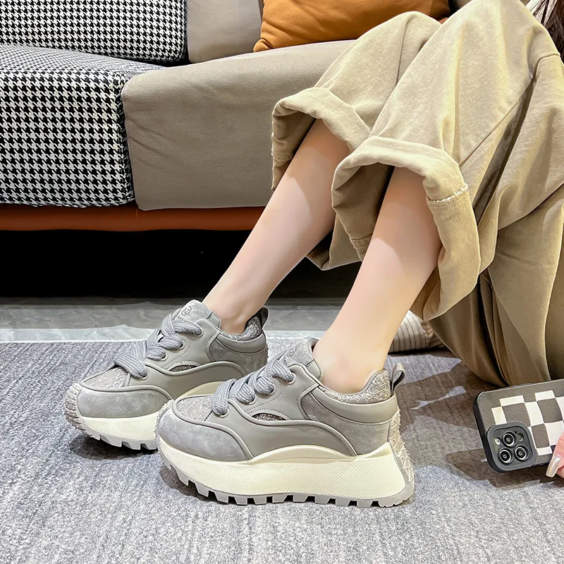 KEJIANNI Anti Slip Wear Resistant Low Top Casual Shoes Women's-16