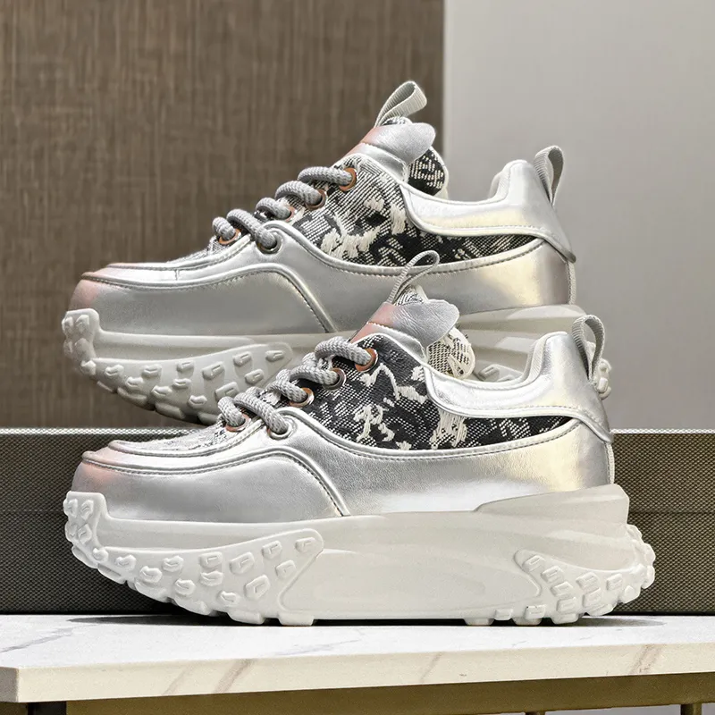 KEJIANNI Wear resistant And Lightweight Low Top Chunky Sneakers Women's-8