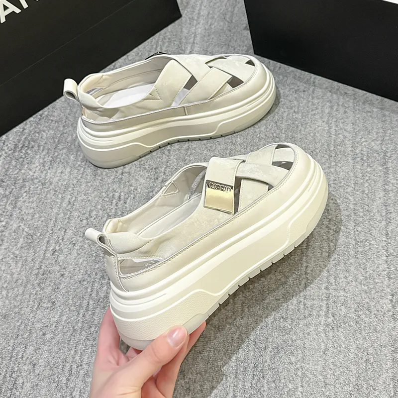 KEJIANNI Casual Shoes Women's White/Silver-6