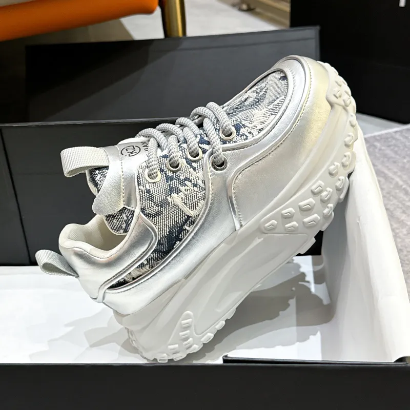 KEJIANNI Wear resistant And Lightweight Low Top Chunky Sneakers Women's-10
