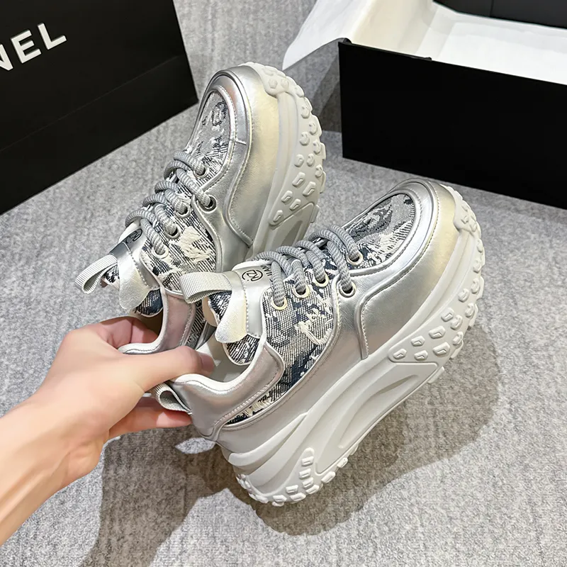 KEJIANNI Wear resistant And Lightweight Low Top Chunky Sneakers Women's-11