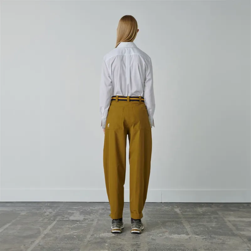 K-WAY LE VRAI 2.1 AMIABLE JACOBINE SOEUR Casual Pants Unisex Brown Yellow-5