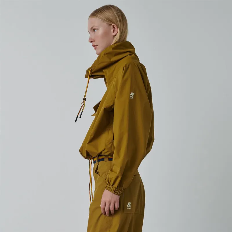 K-WAY LE VRAI 2.1 AMIABLE SOISIC SOEUR Jackets Coats Unisex Brown Yellow-3