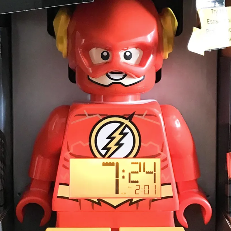 LEGO Superhero Collection Ninjago LEGO Alarm Clock Batman The Flash Superman Creative Alarm Clock IP Merch-5