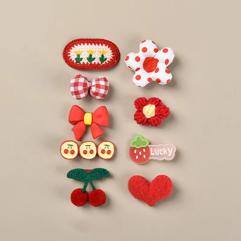 ARPOLINE Hair Clips Women's Red-2