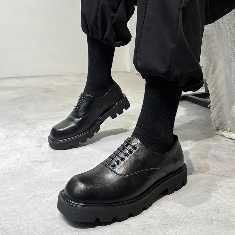 Beidouniao Men's Casual Shoes Men Low Top Black-7