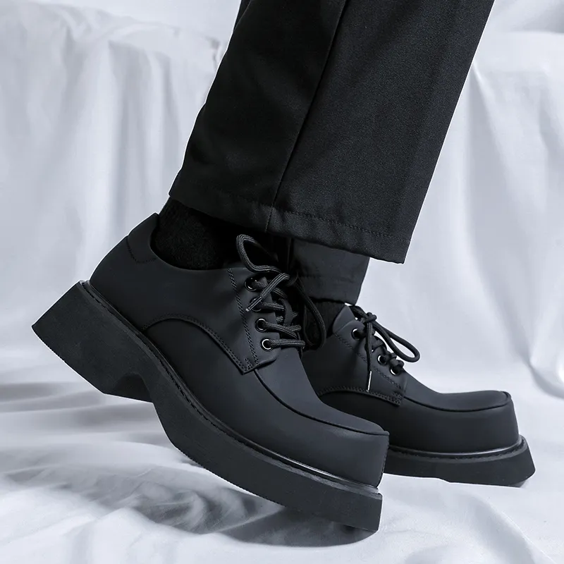 Beidouniao Men's Casual Shoes Men Low Top Black/White-12