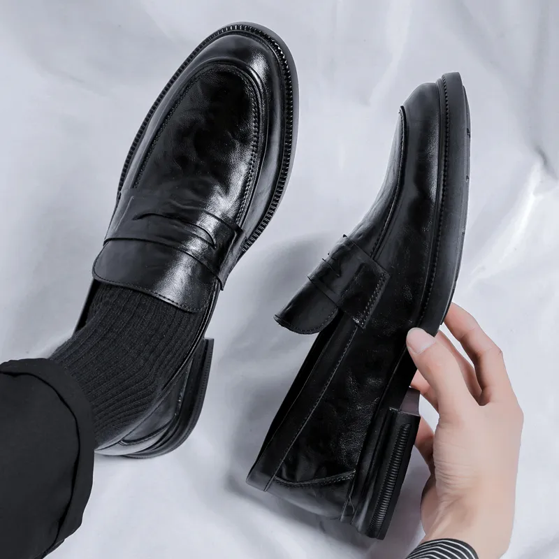 Beidouniao Dress Shoes Men's Black-7