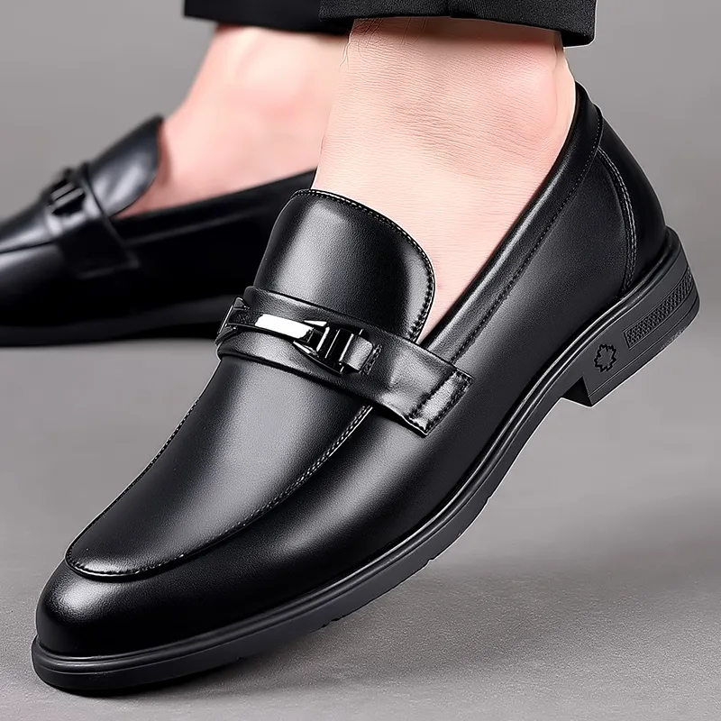 Beidouniao Dress Shoes Men's Black-6
