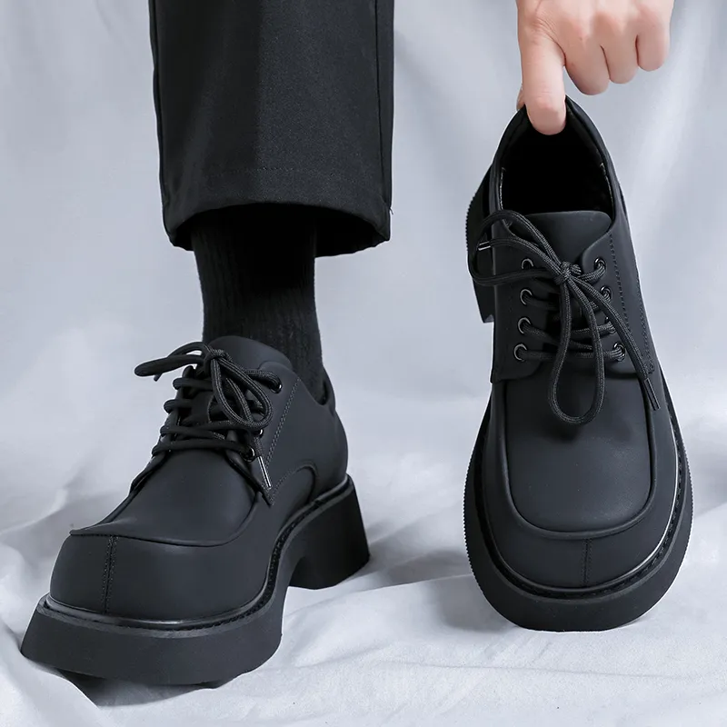 Beidouniao Men's Casual Shoes Men Low Top Black/White-7