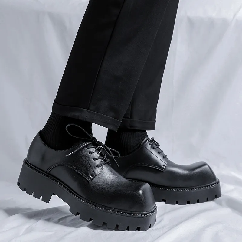 Beidouniao Dress Shoes Men's Black-7