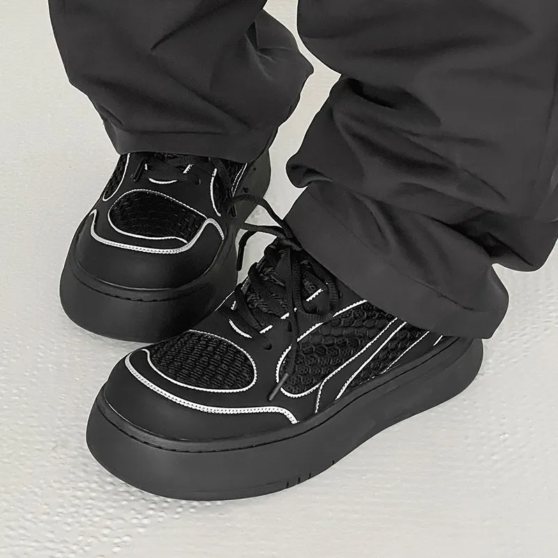 Beidouniao Casual Shoes Men's Black-6