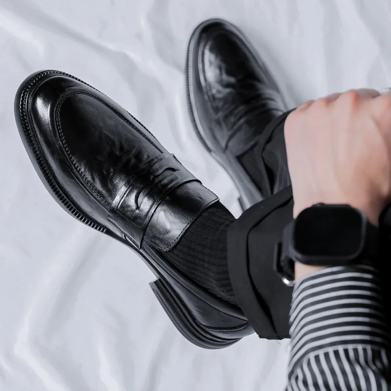 Beidouniao Dress Shoes Men's Black-9